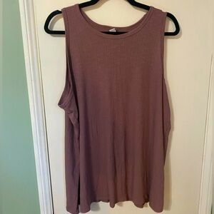 XL Tall dusty purple loose tank top soft NEW